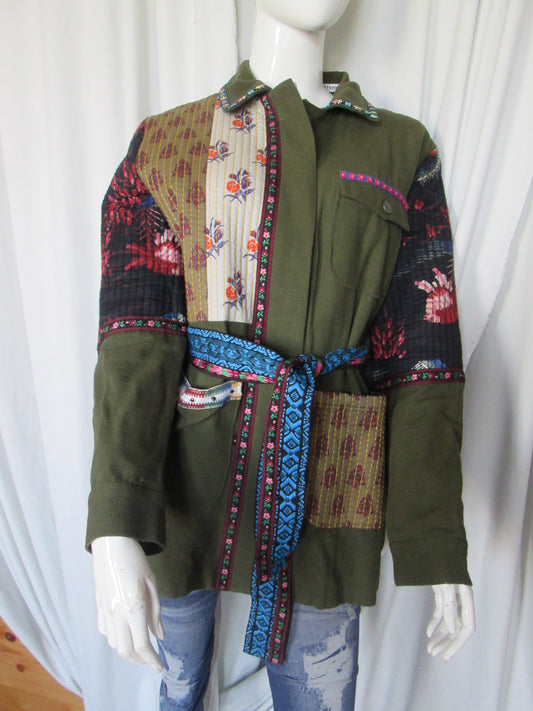 Parka DESIGUAL modèle 64V1723 saharienne patchwork imprimés