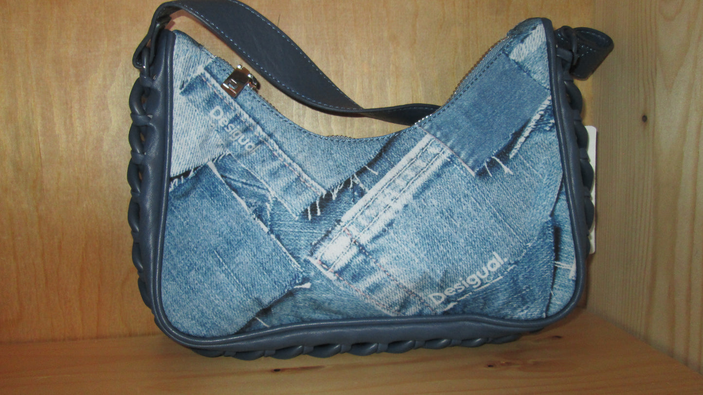 Sac DESIGUAL modèle patchwork Denim 6V1124