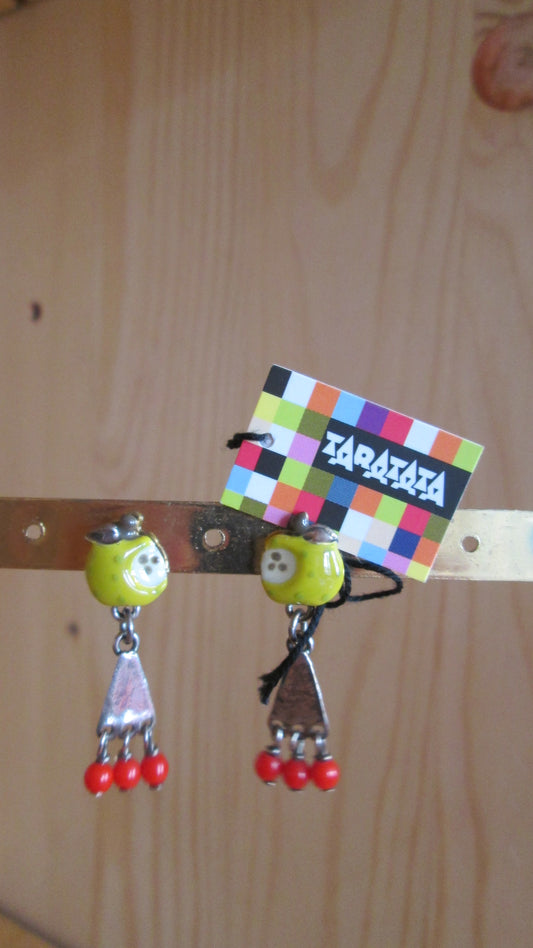 Boucles d’oreilles Taratata modèle « pommes vertes N° 40 »