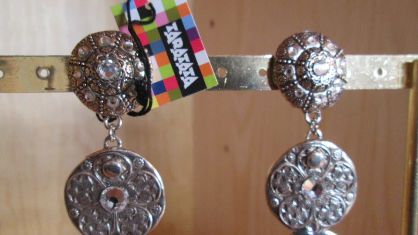 boucles d’oreilles Taratata modèle « poissons argents longues N° 50 »