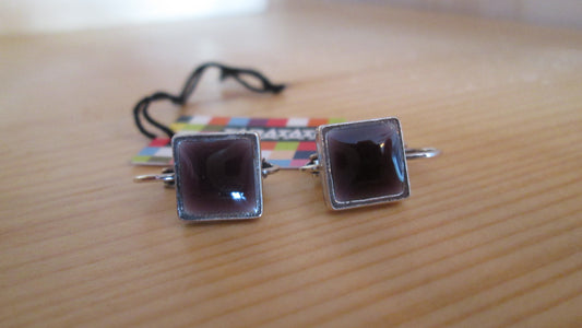 Boucles d’oreilles taratata carrées