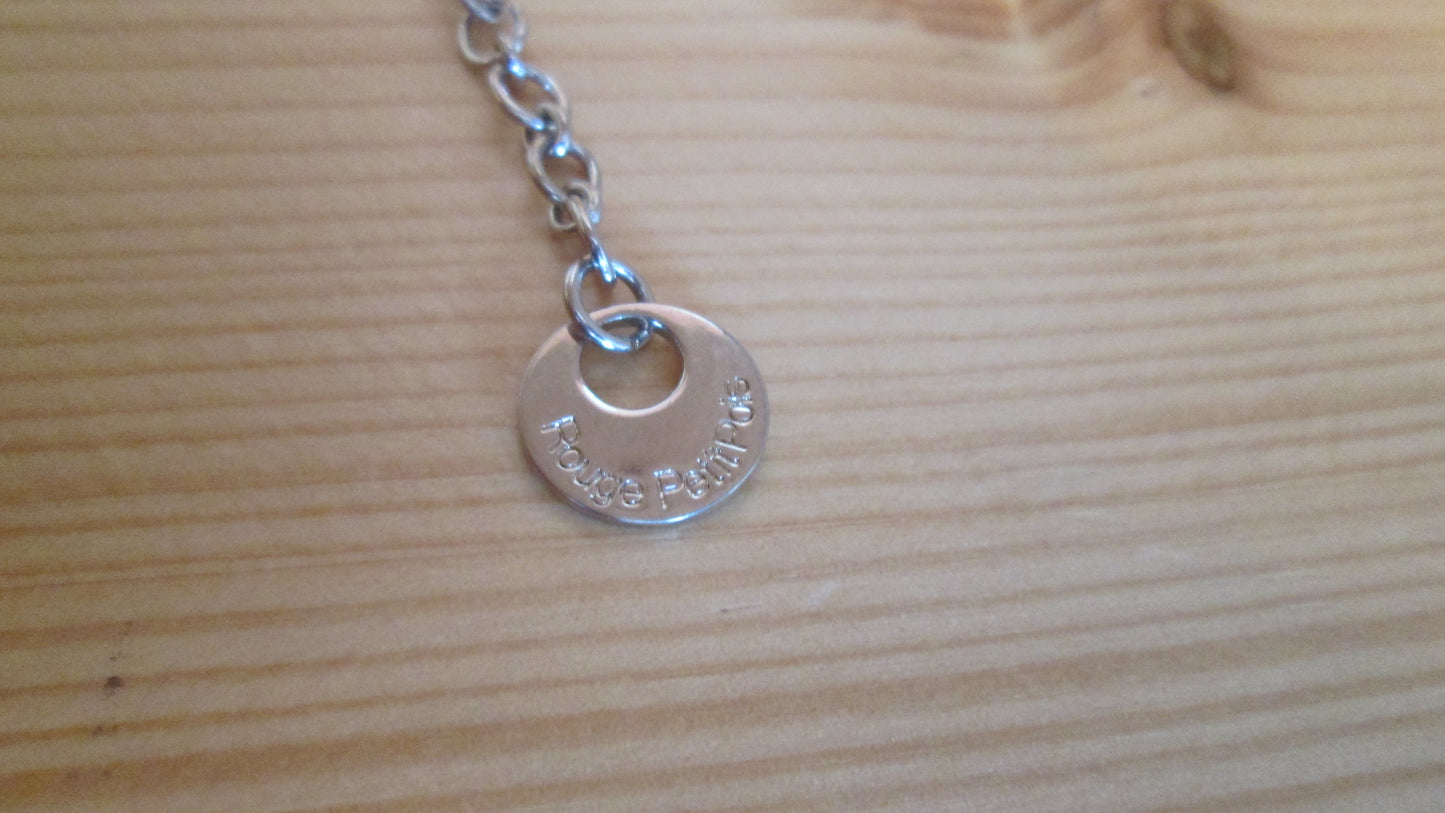 collier Rouge Petit Pois modèle « le jardin N° 5 »