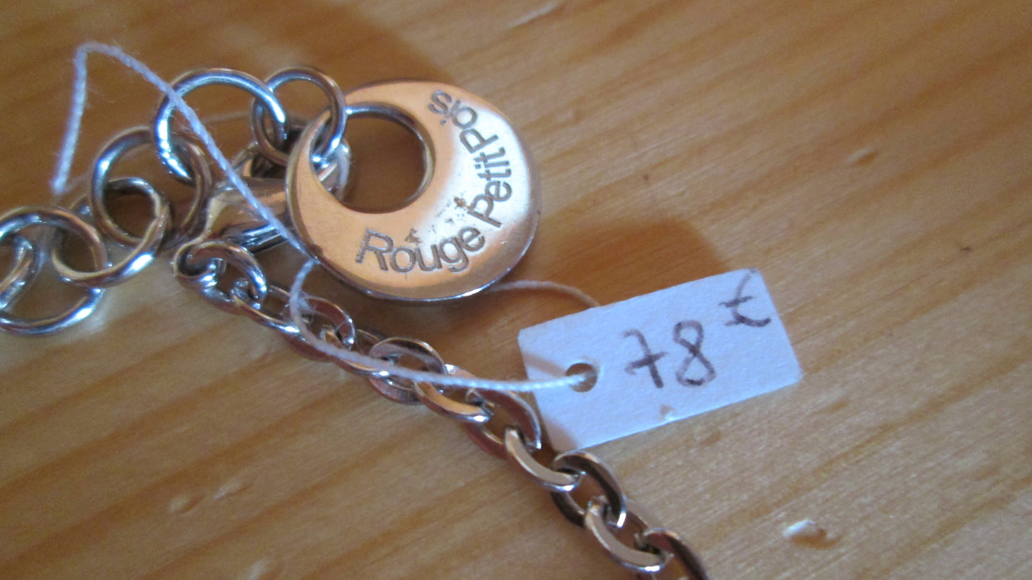 Bracelet Rouge petit pois modèle « cerise N°8 »