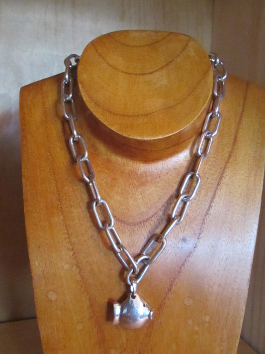 Collier Clio Blue modèle poisson N° CB2 argent 925