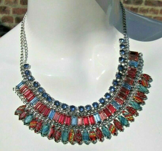 Collier pierres de couleurs modèle V1919