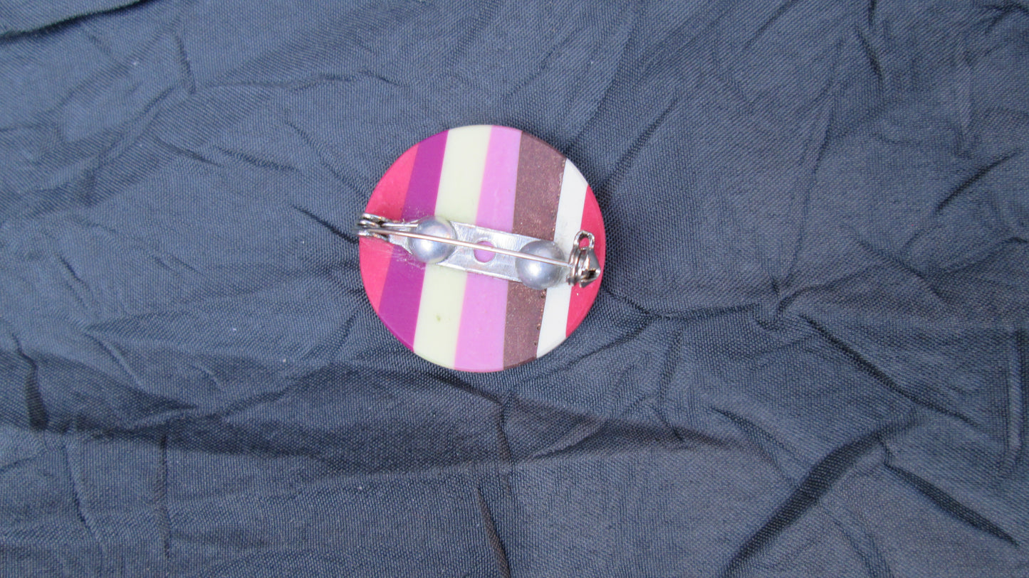 Broche rose ronde 59V4621