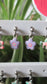 Boucles d’oreilles «  fleurs mauves » LAPETRA