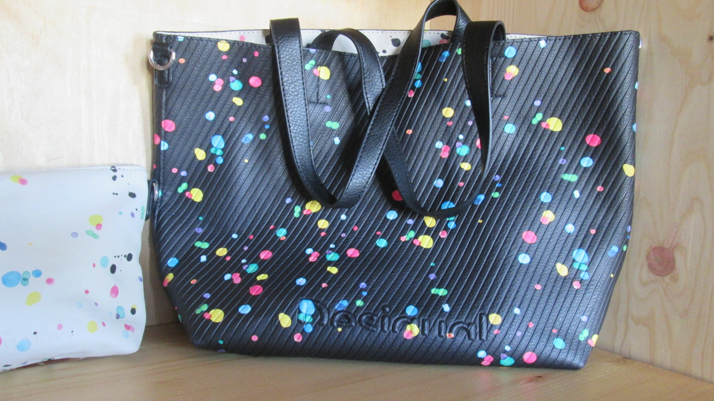 Sac cabas DESIGUAL réversible modèle 34V1124