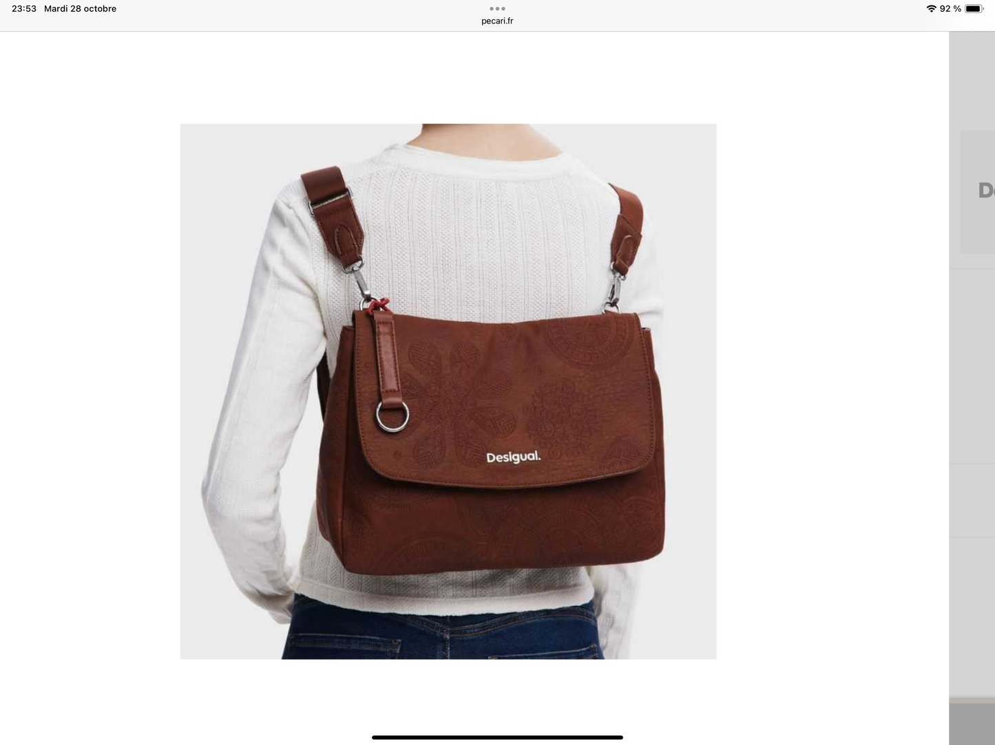 Sac / sac à dos DESIGUAL modèle déjà vu posa dans backpack 6V11125