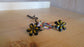 Boucles d’oreilles marron fleurs TARATATA