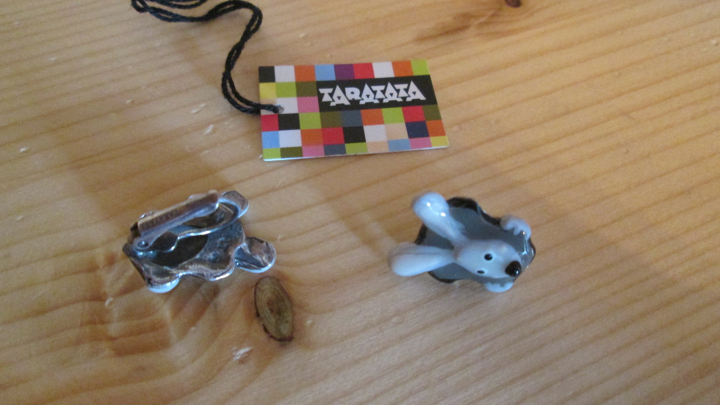 Boucles d’oreilles Taratata « lapin N° 32 »