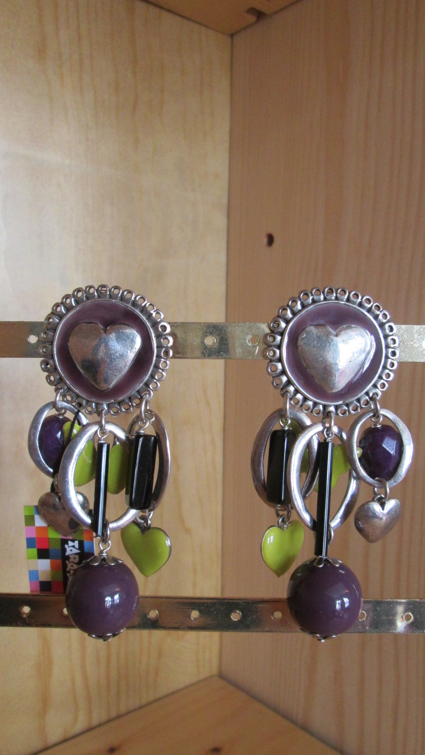 Boucles d’oreilles Taratata. modèle « coeur N° 41 »