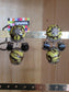 Boucles d’oreilles Taratata modèle « boules jaunes marbrées N° 61 »