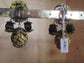 Boucles d’oreilles Taratata modèle « boules jaunes marbrées N° 61 »
