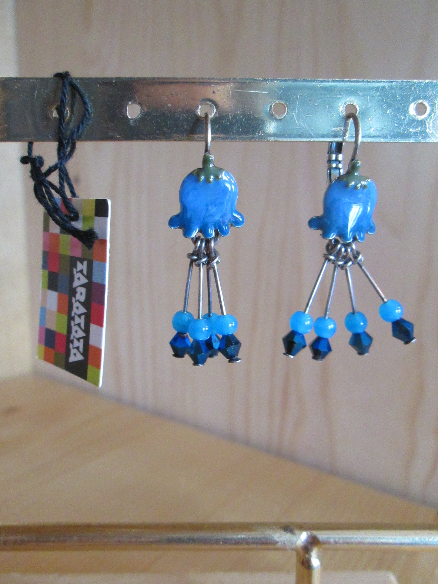 Boucles d‘oreilles Taratata modèle « tulipes bleues N° 72 »
