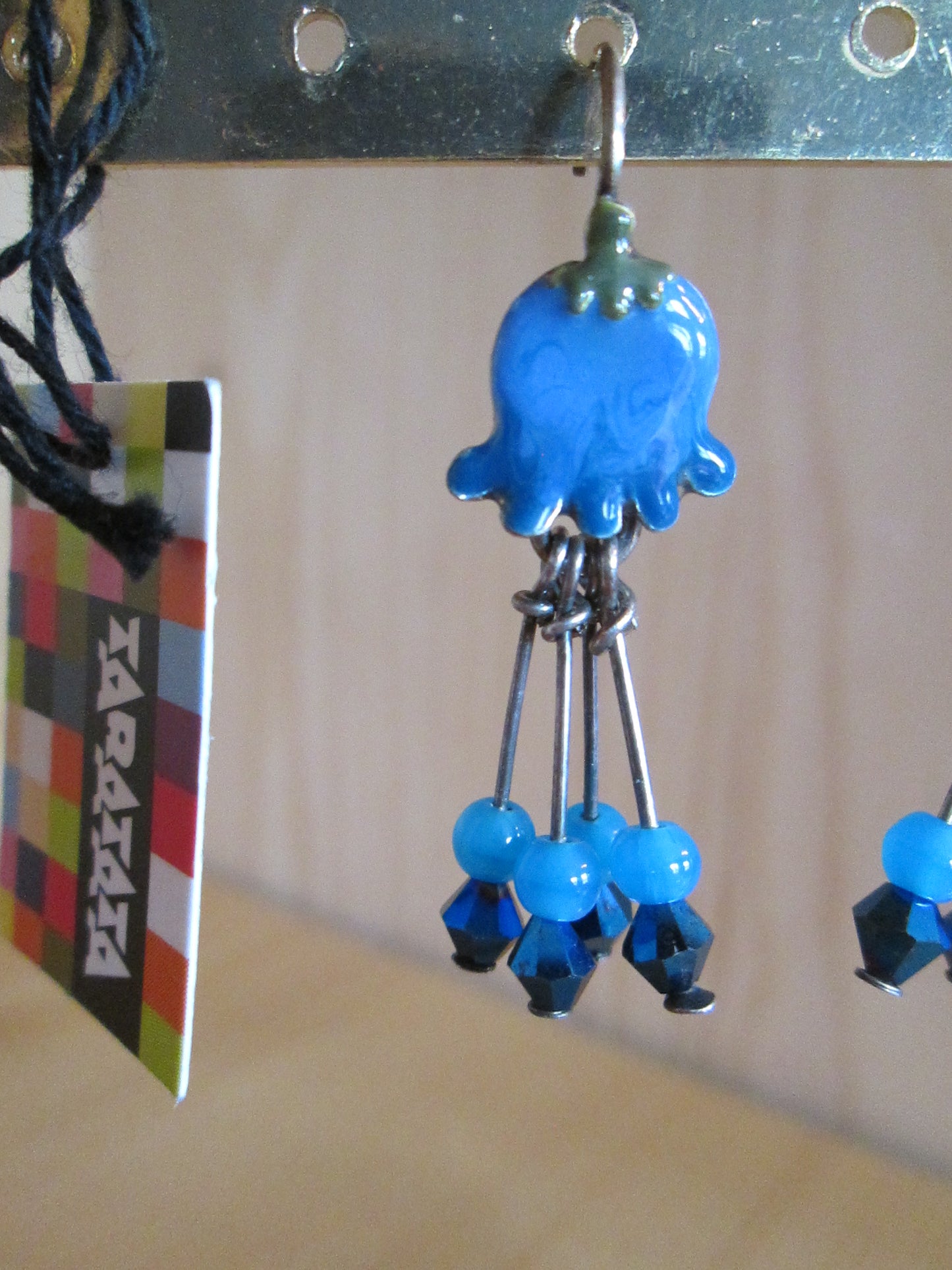 Boucles d‘oreilles Taratata modèle « tulipes bleues N° 72 »
