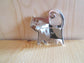 Broche Rouge Petit Pois modèle « Chat à 4 pattes N° 11 »