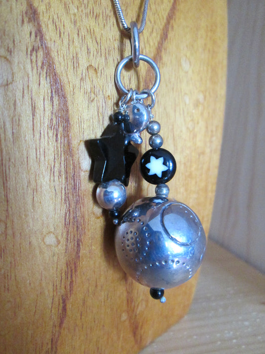 Pendentif CLIO BLUE Modèle Boule Étoile CB7 Argent 925