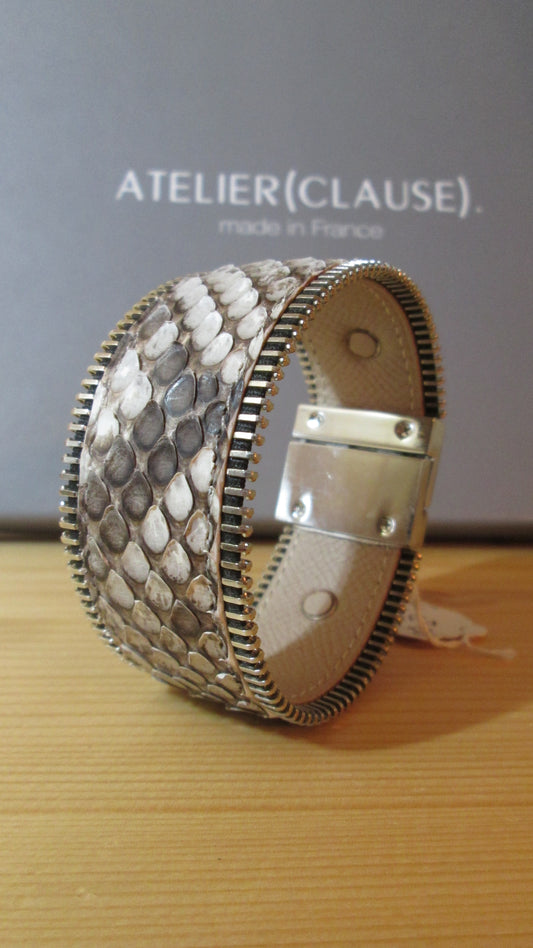 Bracelet en cuir de python ATELIER CLAUSE