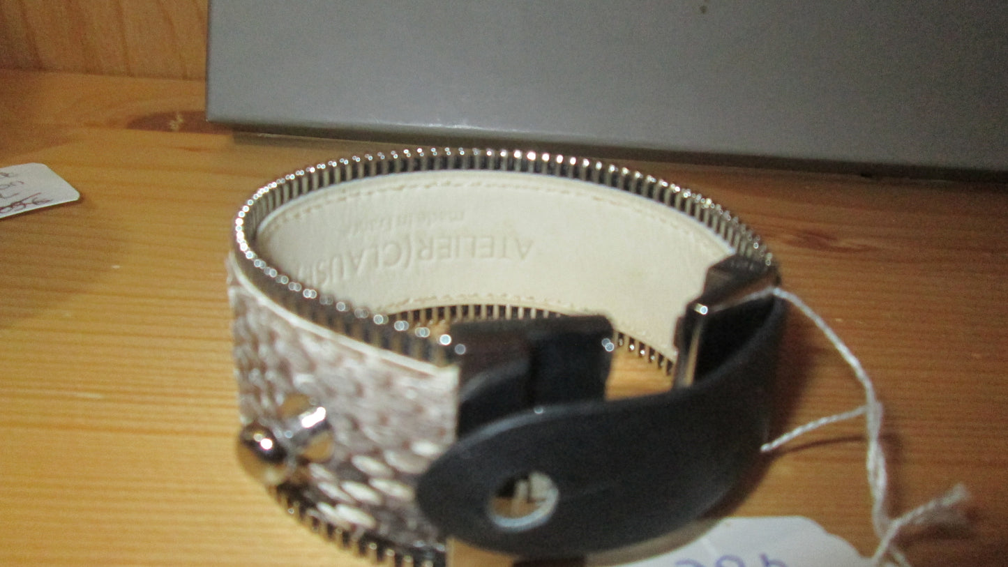 Bracelet atelier clause taille s en cuir de python