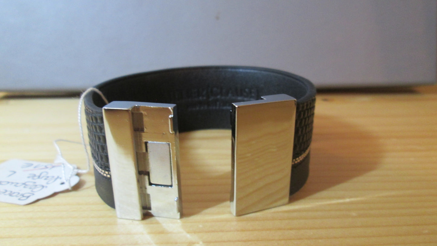 Bracelet atelier clause en lézard taille M