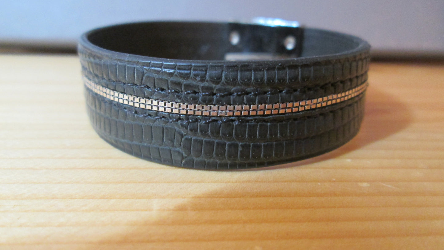 Bracelet Ateliers Clause en Lézard taille XL