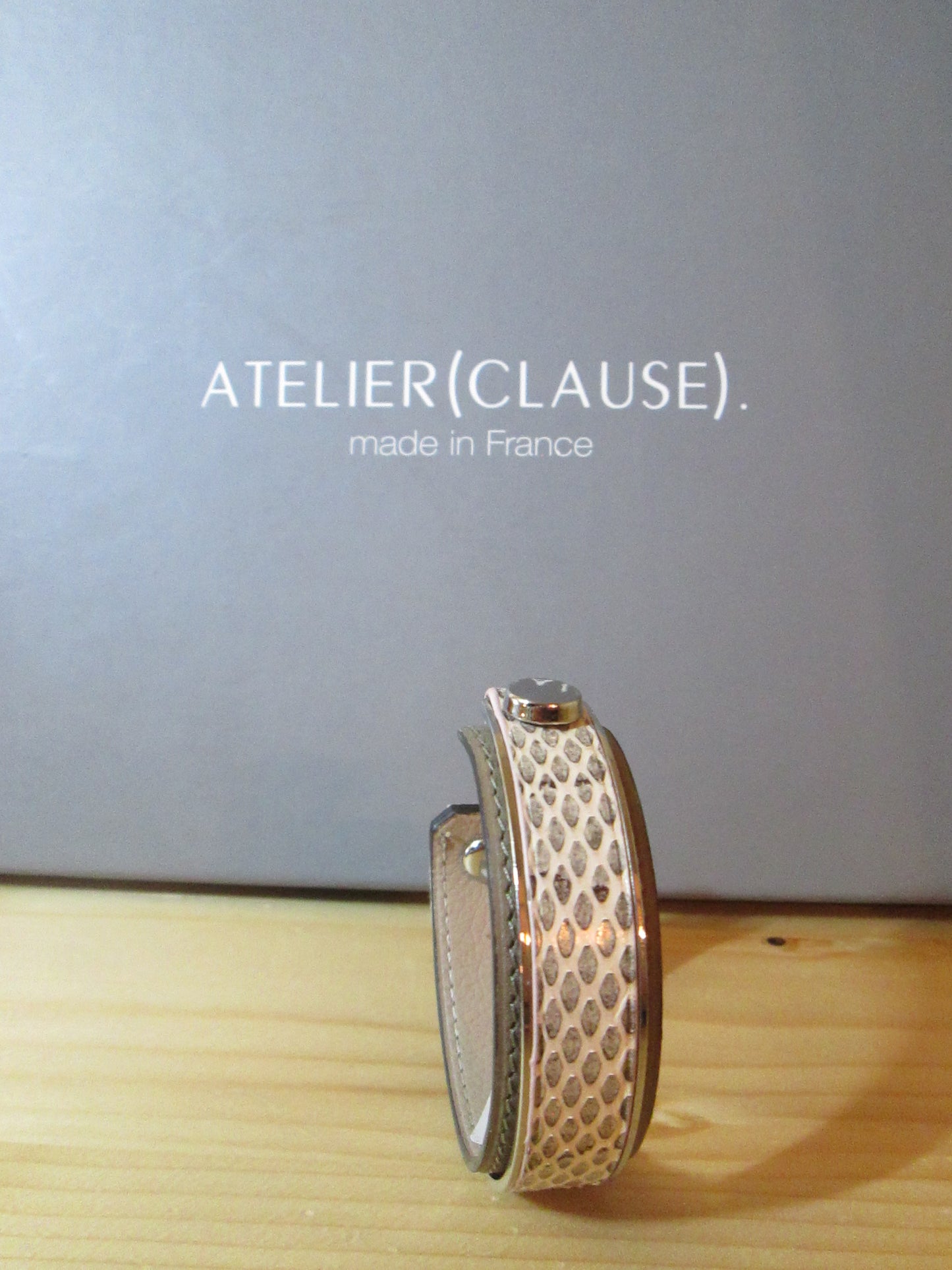 Bracelet des ateliers Clause en cuir de veau