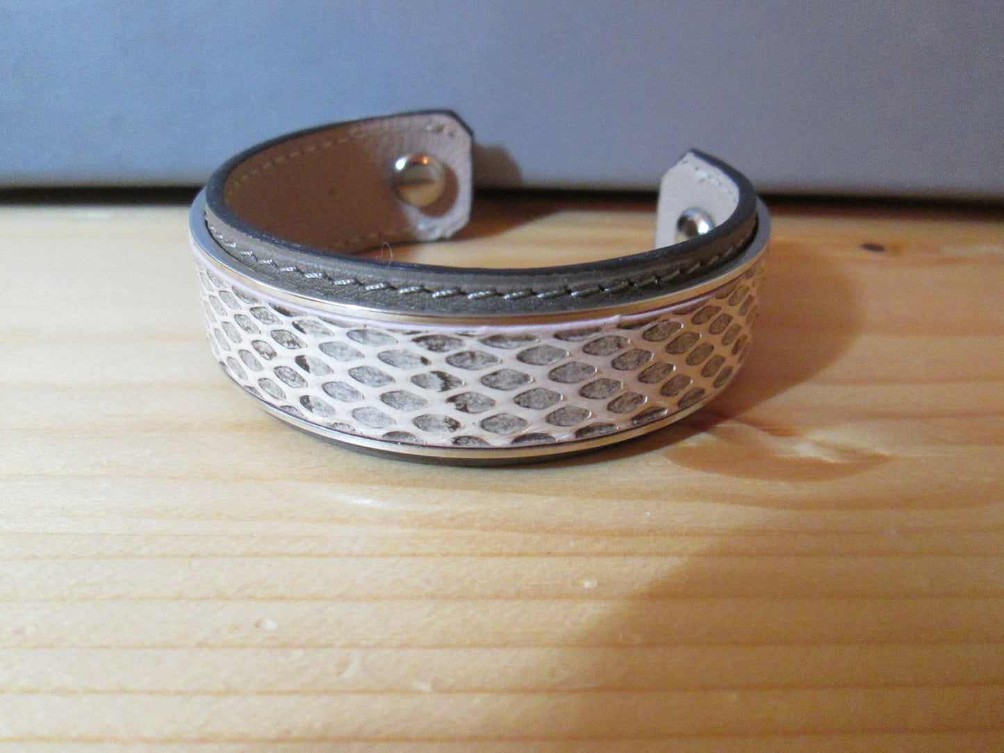 Bracelet des ateliers Clause en cuir de veau