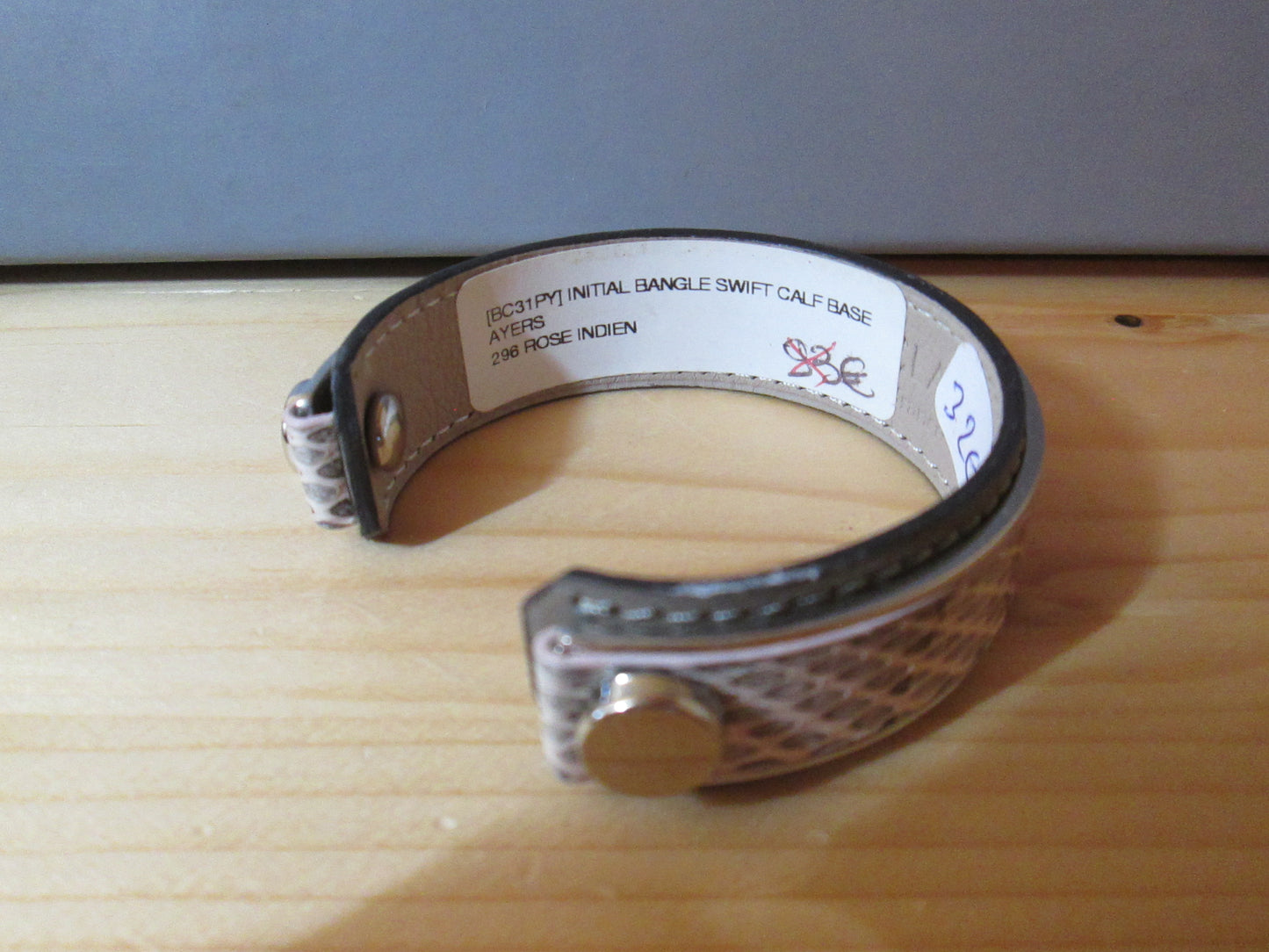 Bracelet des ateliers Clause en cuir de veau