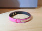 bracelet des ateliers clause en cuir rose