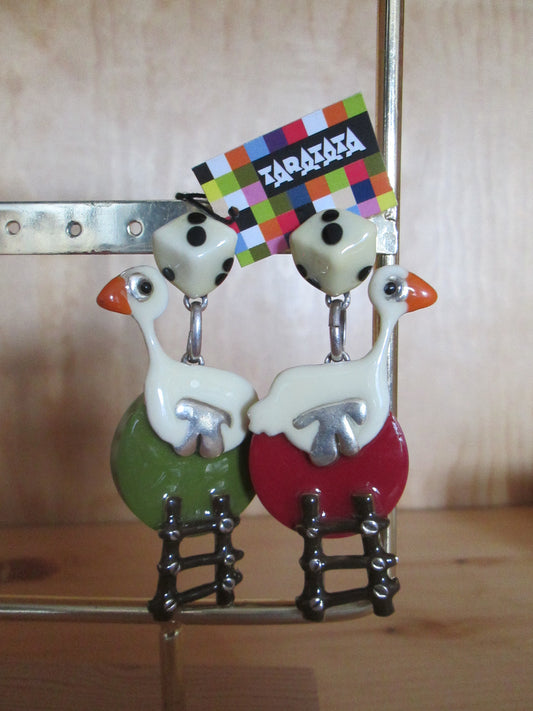 Boucles d’Oreilles TARATATA modèle « jeu de l’oie »