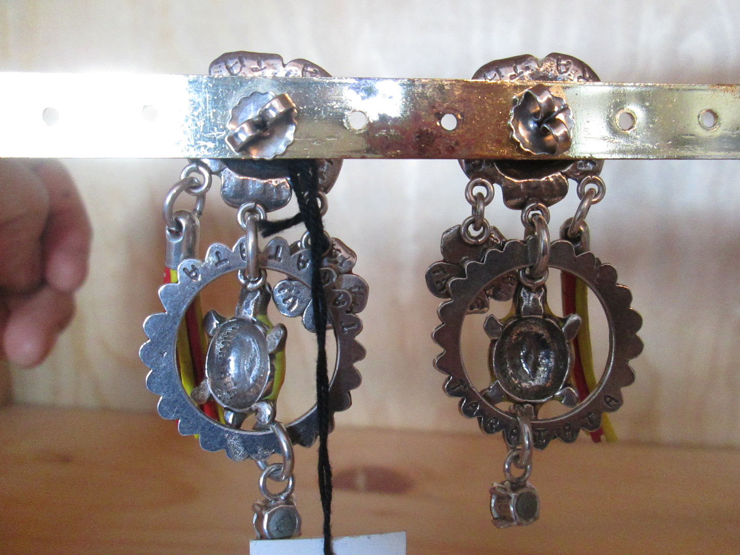 Boucles d’Oreilles taratata modèle « fleurs et tortues »