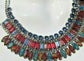 Collier pierres de couleurs modèle  V1919