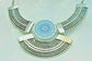 Collier bleu argent 49V61020