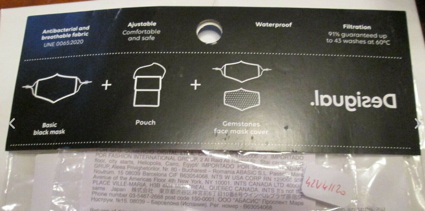 masque modèle pack night noir