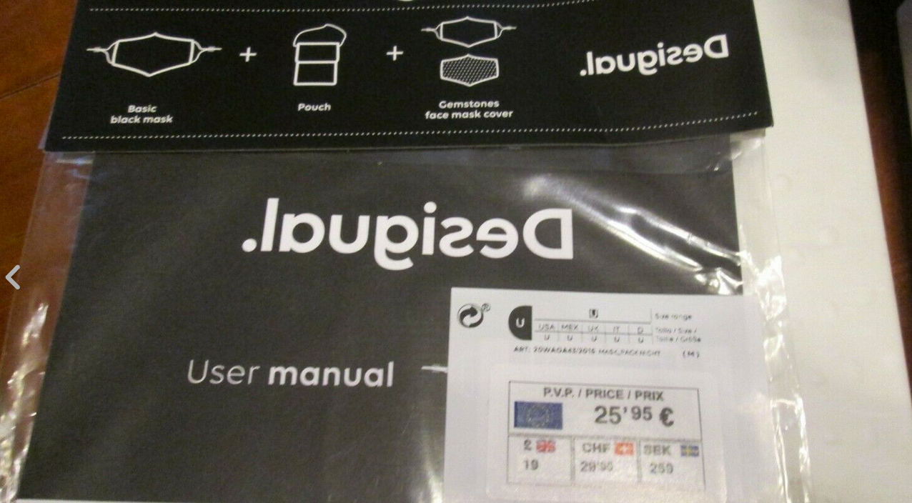 masque modèle pack night noir