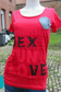 Tee shirt modèle  rouge 39V11220