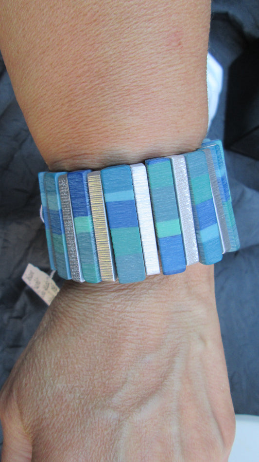 Bracelet rectangle bleu 56V4621