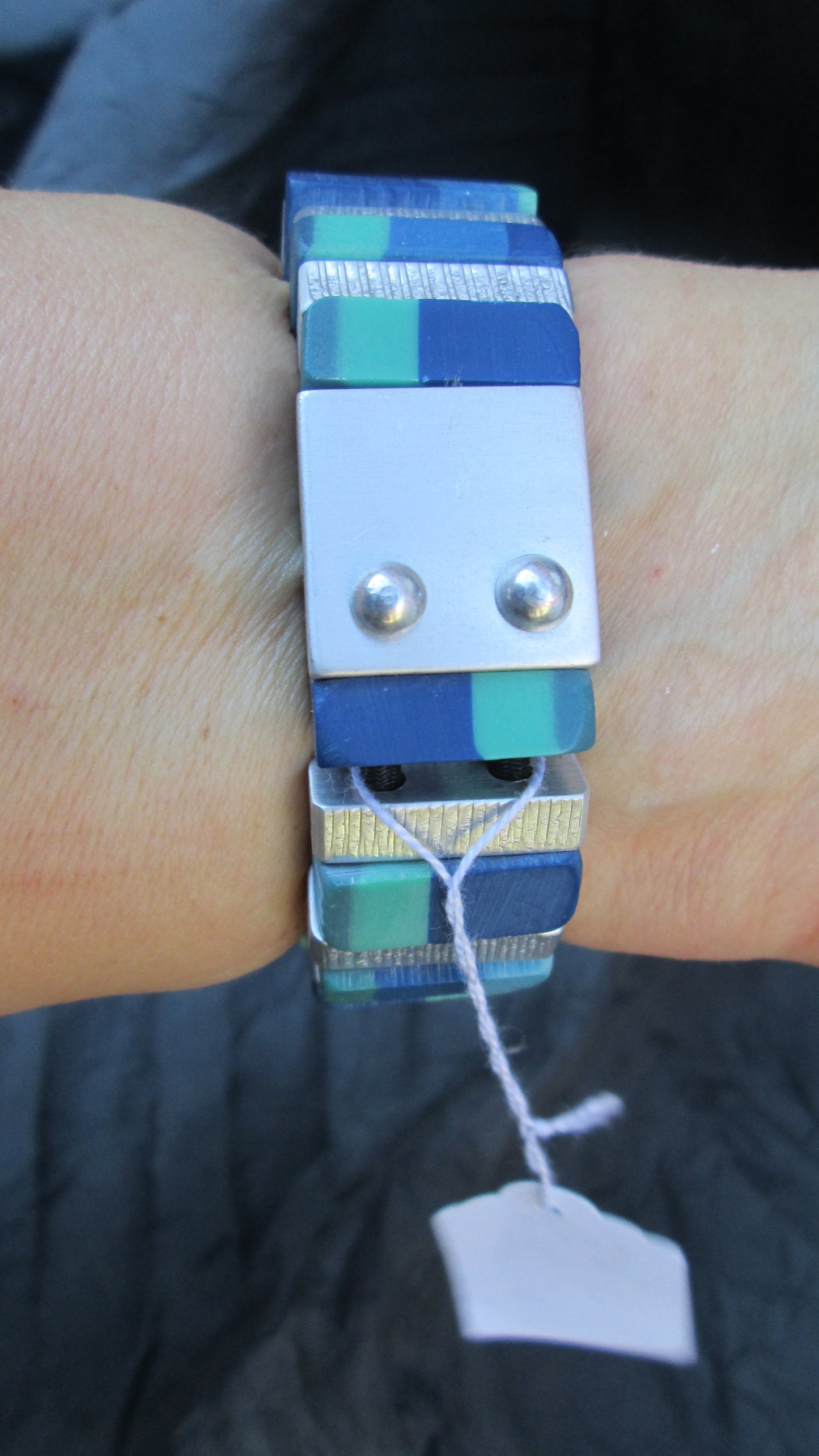 Bracelet rectangle bleu 57V4621